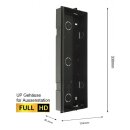 BALTER EVO HD RFID FINGERPRINT Türstation für 3 Familienhaus Silber