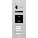 BALTER EVO HD RFID FINGERPRINT Türstation für 4 Familienhaus Silber