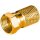 F-Stecker 51867 WEF 8,2C Kupfer BIG NUT gold