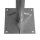 Wandhalter/Standfuss Stahl Ø76 für Spiegel bis 180cm