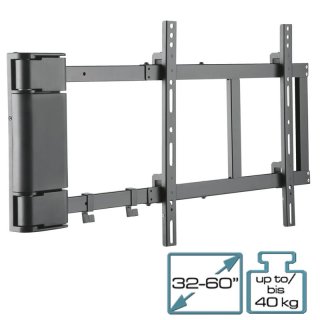 Motorisierter Wandhalter für LCD LED Plasma TV Fernsehen 32-60 Zoll (81-152cm), bis 40Kg Schwarz HP 29